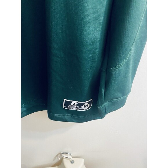Russell Athletics Pullover Mens Sz M Green Dri Power Stretch Long Sleeve Shirt - Picture 2 of 16
